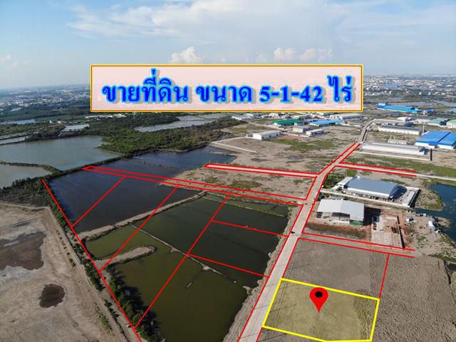 S341 ขายที่ดินขนาด 5 ไร่ ถมแล้วพร้อมใช้งาน ท่าจีน สมุทรสาคร ที่ดินสร้างโรงงาน