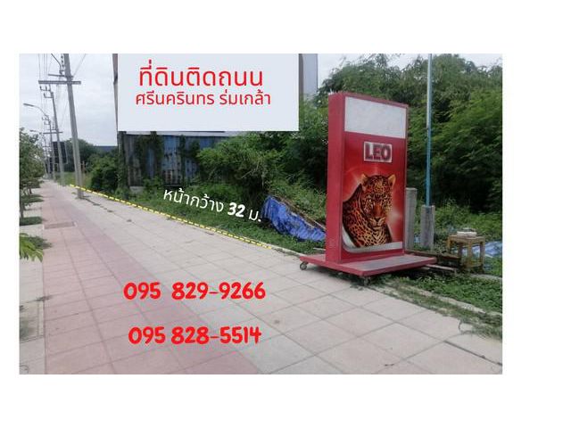 ขายที่ดิน 4-1-52 ไร่ ติดถนนศรีนครินทร์-ร่มเกล้า