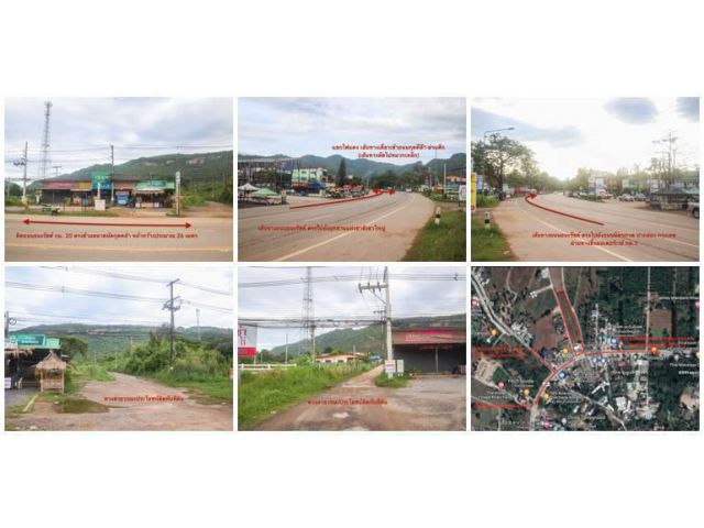 ขายที่ดินเขาใหญ่ ติดถนนธนะรัชต์ กม. 20 กุดคล้า เนื้อที่ 4 ไร่ครึ่ง หน้ากว้าง 26 เมตร