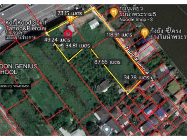 ให้แจ้งรหัส KRE-Z2-0077 ขายที่ดิน ตำบล บางไผ่ อำเภอเมืองนนทบุรี นนทบุรี