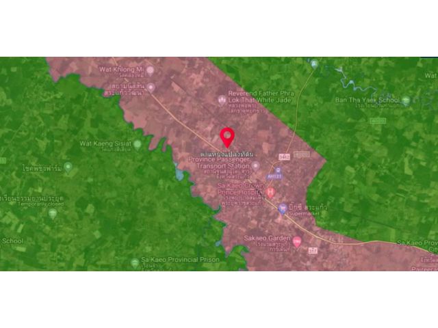 ขายที่ดินสระแก้ว ขายที่ดินถนนสุวรรณศร