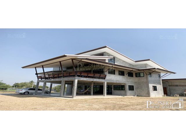 บ้านสวน 10 ไร่ ใกล้มอเตอร์เวย์บางใหญ่ บ้านใหม่ย้ายเข้าอยู่ได้ทันดี ลมเย็นตลอดวัน เงียบสงบ