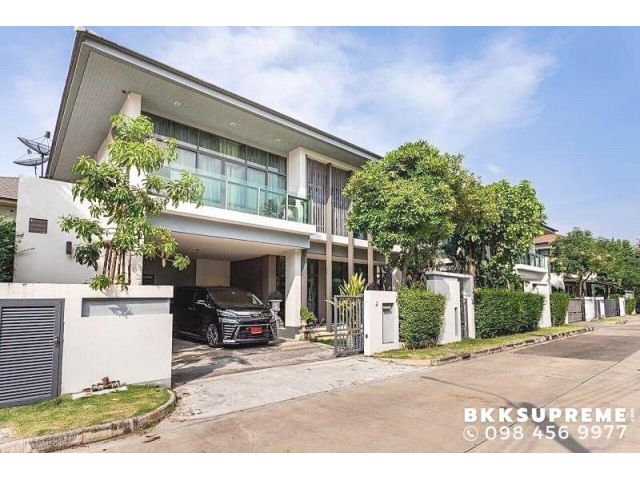 (ขาย) ** บ้านหลังใหญ่ เศรษฐสิริ ศรีนครินทร์ - พระราม 9 โซนหน้าโครงการ พร้อมตกแต่งเฟอร์ฯทั้งหลังอย่างดี **