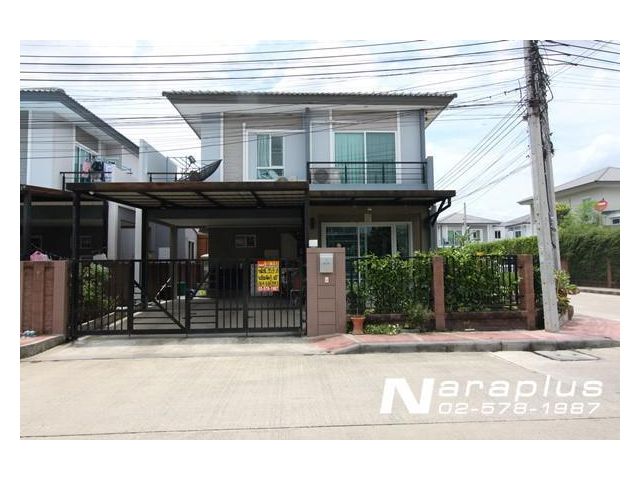 65050428 : บ้านแฝด 2 ชั้น ( หลังมุม ) โครงการ THE PLANT SIMPLS สายไหม สวยหรู ดูดี เหมาะกับการสร้างครอบครัว