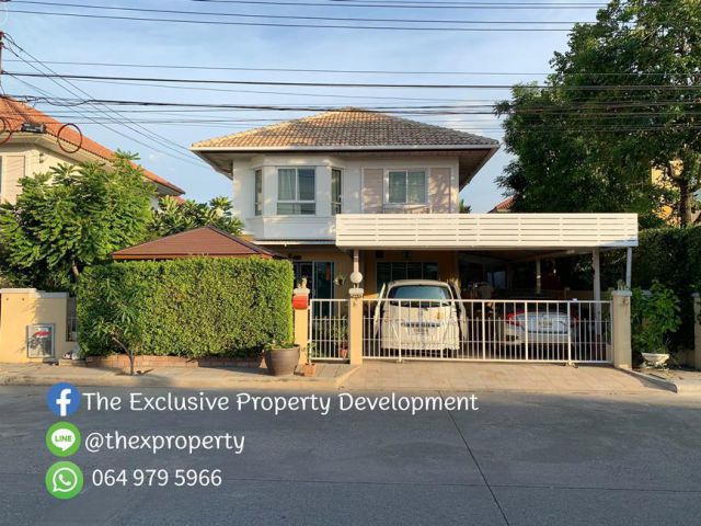 ขายบ้านเดี่ยว หมู่บ้านชวนชื่น กรีนพาร์ค เดินทางสะดวก ใกล้รถไฟฟ้าสายสีชมพู