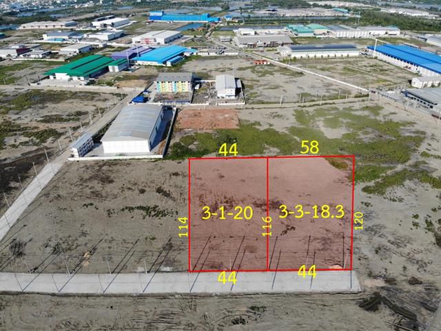 S331 ขายที่ดินใกล้ถนนพระราม 2 ราคาถูก ที่ดินสร้างโรงงานขนาด 3 ไร่ ถมแล้วพร้อมใช้งาน สมุทรสาคร