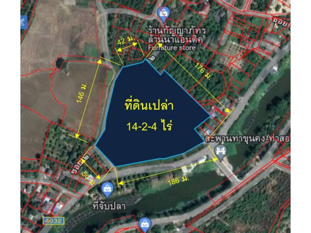 ขายที่ดินเปล่า 14-2-46 ไร่  (ต.ขุนคง  อ.หางดง  จ.เชียงใหม่)