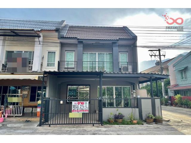 ขายทาวน์โฮม 2 ชั้นหลังมุม ณัฏยา มายโฮม กระทุ่มแบน ซอยคลองมะเดื่อ 6 ถนนเศรษฐกิจ 1