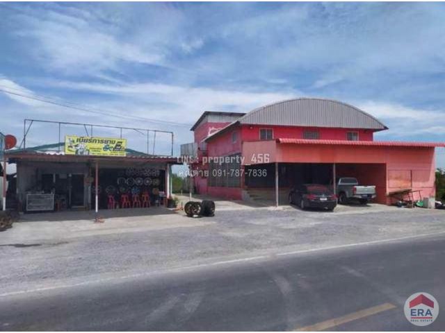 ที่ดิน 7-2-32 ไร่ พร้อมอาคารติดถนนอยู่วิทยา