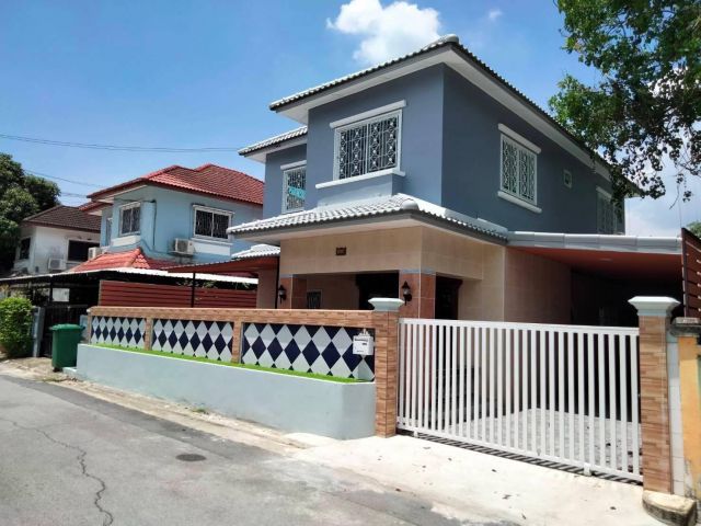 บ้านเดี่ยว 2 ชั้นสีสันสวยงามตกแต่งสวย ดูดีราคาถูก #หมู่บ้านเค.ซี.โฮม รามอินทรา หทัยราษฎร์ 34/3 พร้อมอยู่ ทำเลถนนสายไหม - หทัยราษฎร์