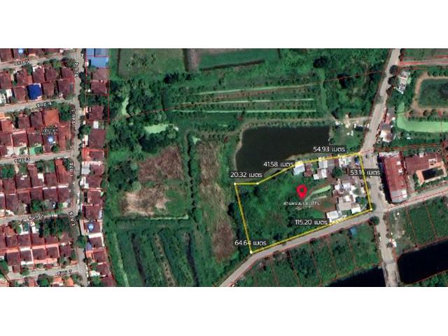 ขายที่ดิน 4 ไร่ 44 ตร.ว.ก่อนทางเข้าหมู่บ้านเอกชัย