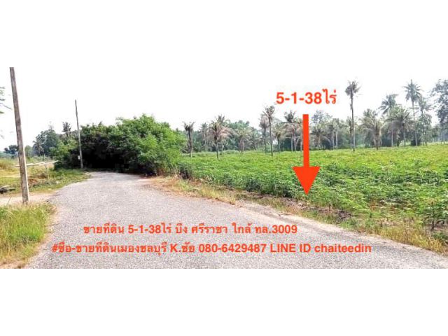 ##ขายที่ดิน 5-1-38ไร่ใกล้ถนนตัดใหม่ ทล.3009 ห่างจากถนนคู่ขนาน(ทล.7)ประมาณ 3กม. ##