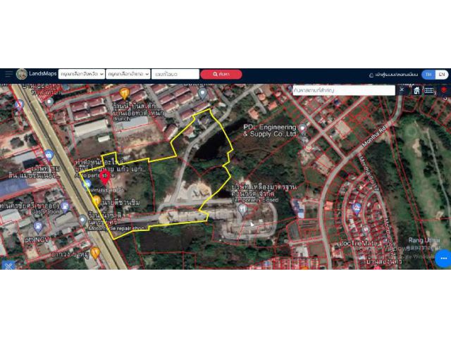 ขายที่ดิน35ไร่ ผังเหลืองท่าตำหนัก หน้ากว้าง180 ติดเพชรเกษม ขยายได้ถึง100ไร่