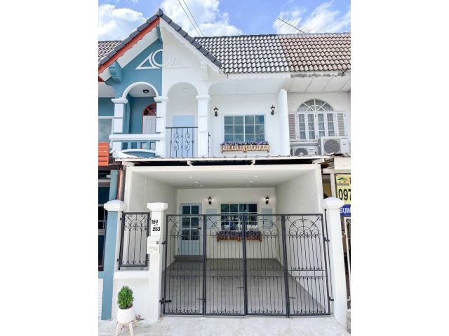 สวยม๊าก บ้านทำเลคู้บอน ทาวน์เฮ้าส์ 2 ชั้น #หมู่บ้านเสนาวิลล่า9 ใกล้สถานีรถไฟฟ้าสายสีชมพู สภาพสวยบ้านตกแต่งใหม่พร้อมอยู่