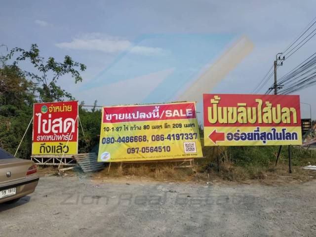 ขายที่ดินสวย ติดถนนใหญ่บางบัวทอง สุพรรณบุรี