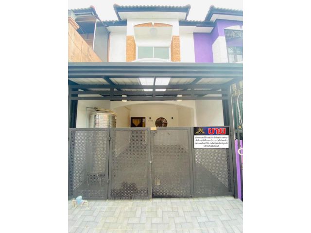 บ้านปรับปรุงใหม่สวยพร้อมเข้าอยู่สไตล์มินิมอล #หมู่บ้านนันทิชา3/8 พร้อมแอร์ 1 เครื่อง 12,000 BTU มีรถตู้สายไทรน้อย -บางบัวทอง - จตุจักรผ่าน