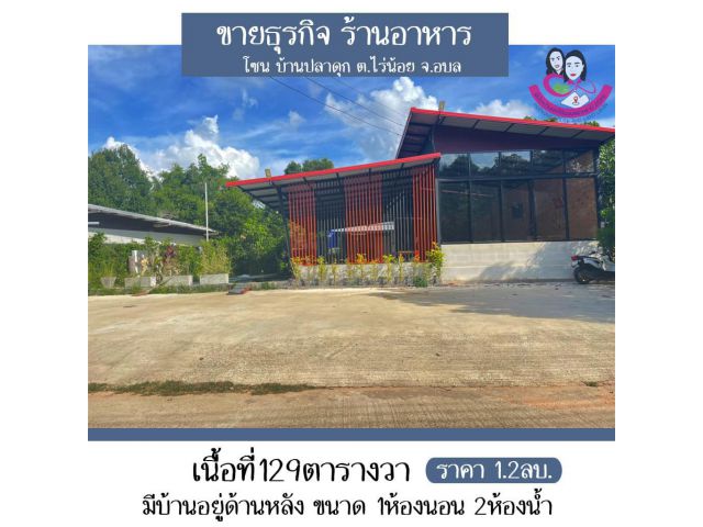 ขายบ้านพร้อมกิจการร้านอาหารและคาเฟ่ เนื้อที่ 129ตารางวา ใกล้ รพ.50พรรษา