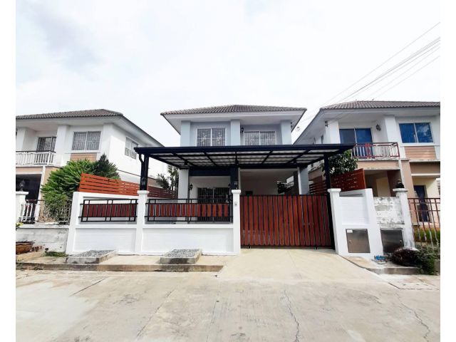 บ้านเดี่ยว 2 ชั้น #หมู่บ้านวิลล่ารามอินทรา ดิเอ็กคลูซีฟโซน รีโนเวทใหม่ ด้านหลังมีพื้นที่ ใกล้ BTS สายสีชมพู สถานีคู้บอน