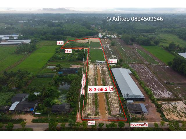 ขายที่ดินเปล่า หนองปรือ พนัสนิคม  จ.ชลบุรี