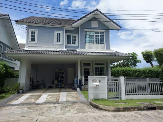 DHA29 ขายบ้านเดี่ยว หมู่บ้านบุราสิริ ปัญญาอินทรา สไตล์อังกฤษ หลังมุม ร่มรื่น ปลอดภัย เดินทางสะดวก พร้อมอยู่