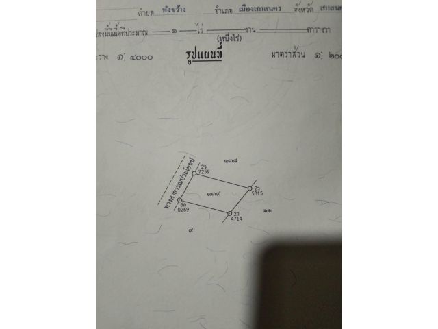 ที่ดิน 1 ไร่ บ้านดงยอ ตำบลพังขว้าง เมืองสกลนคร