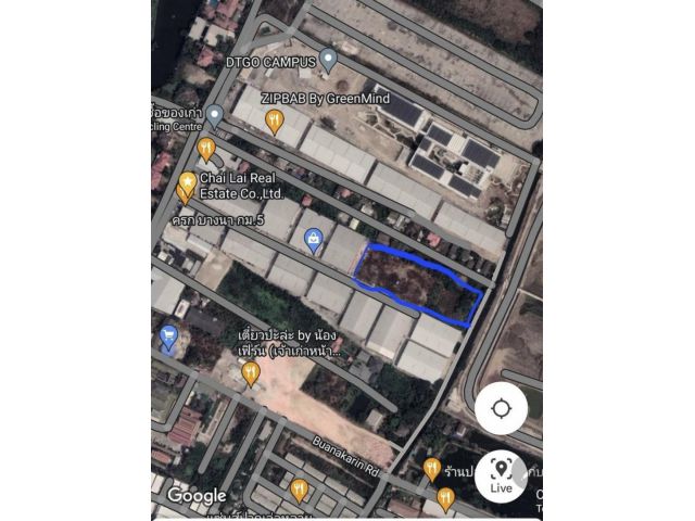 EPL-LS0158 ให้เช่าที่ดิน 6ไร่ บางนา-ตราด กม5