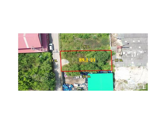 ที่ดิน 89.1 วา ทรงสวยเหมาะปลูกบ้าน ฮวงจุ้ยดี เดินทาง สะดวก ใกล้ถนนพระราม 2 เพียง 550 เมตร – ขายที่ดินสมุทรสาคร - KK2397S