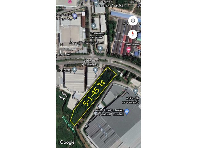ที่ดิน 5 ไร่ ผังสีม่วง ติดอมตะระยอง