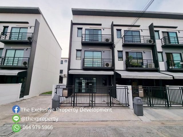 ขาย ทาวน์โฮม 3 ชั้น หมู่บ้าน กลางเมือง ราชพฤกษ์-รัตนาธิเบศร์ หลังริม
