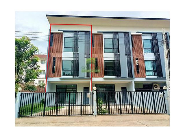 หมู่บ้านนารา คลัสเตอร์ ร่มเกล้า – สุวรรณภูมิ NARA CLUSTER ขายด่วน ทาวน์โฮม 3 ชั้น เนื้อที่ 35.20 ตร.ว สร้างใหม่ แปลงริม