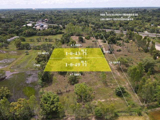 ขายที่ดินติดถนนเลี่ยงเมืองแยกกุดลาด-แยกโนนหงษ์ทอง