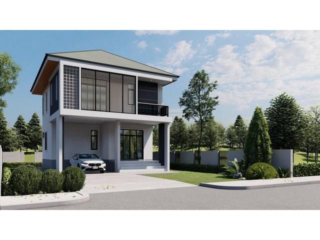 บ้านจินตนาพงษ์ บ้านเดี่ยวทรงปั้นหยา 2 ชั้น