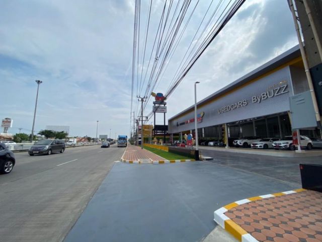 PK354ขายที่ดินเปล่าพร้อมโชวร์รูมรถยนต์ ติดถนนกาญจนาภิเษก กรุงเทพมหานคร เนื้อที่ : 3 ไร่ 3 งาน 18.3 ตารางวา