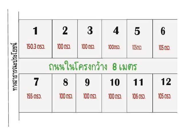 ขายด่วน ถูกสุดๆ ที่ดิน 12 แปลง ใกล้โรงไฟฟ้าวังน้อย