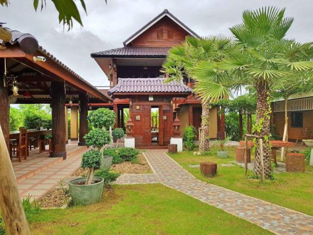 ให้เช่าบ้านและสวนวิจิตรศิริ เนื้อที่ 1-2-0 ไร่ บ้านกอสะเลียม ต.บวกค้าง อ.สันกำแพง จ.เชียงใหม่