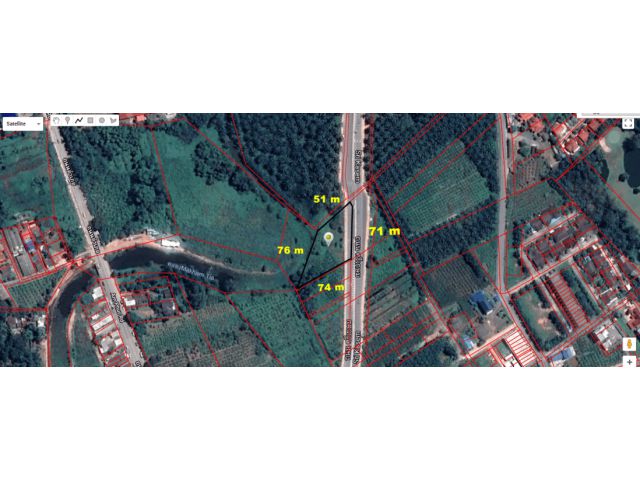 ขายที่ดิน เนื้อที่ 2-1-27 ไร่  ติดถนนศรีเกษม (ถนนสี่เลนเส้นตัดใหม่ปากน้ำ)  ราคาขาย 25 ล้านบาท