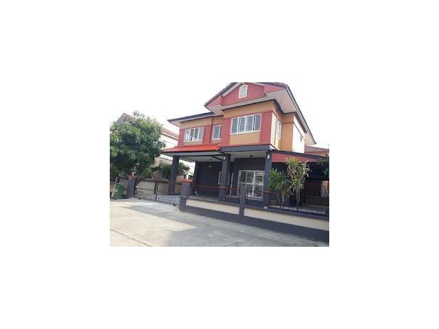 HR1345 ให้เช่าบ้านเดี่ยว 2ชั้น (หน้าบ้านอยู่ทิศเหนือ) หมู่บ้าน บ้านสวนราชา ซอยกรุงเทพกรีฑา 7