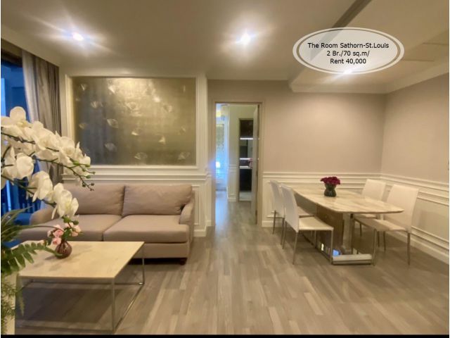 เช่า- The Room Sathorn-St.Louis / 2 นอน/70 ตรม./ เช่า 40,000