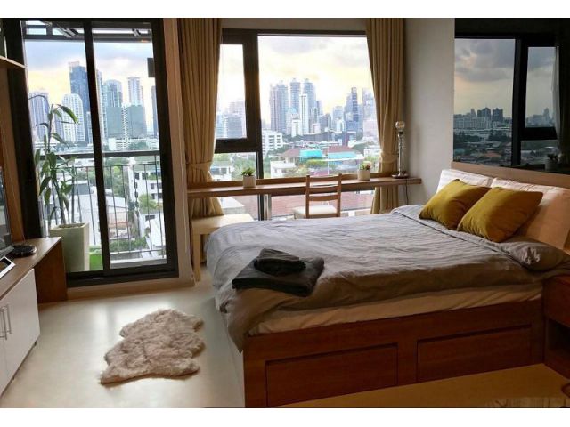 (S03-0840) For rent condo  Rhythm 36-38 Studio 12F (~25 sqm)  Fully furnished