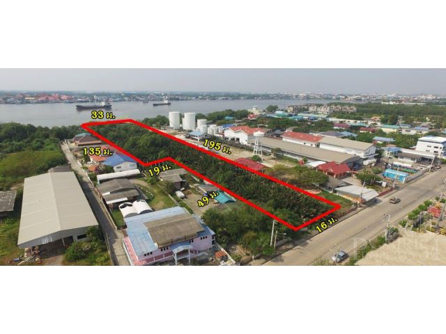ที่ติดแม่น้ำท่าจีน 3-328 ไร่ เรือใหญ่ขนส่งสะดวก วิวสวย หลังติดถนนใช้รถเทเลอร์ได้ ราคาไม่แพง KK2388S