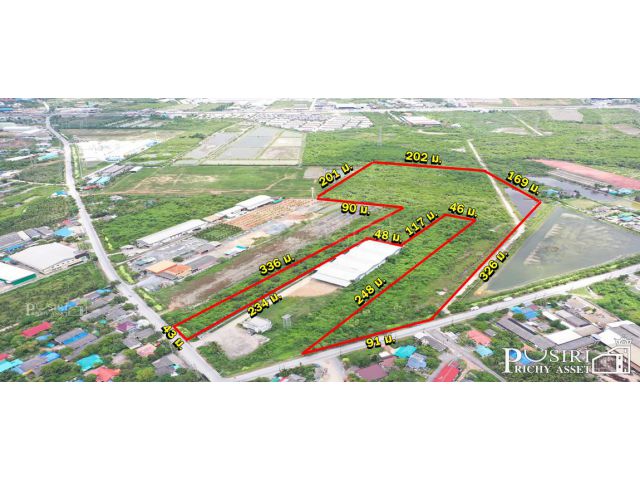 สุดยอดทำเลศักยภาพ ที่สวย 58 ไร่ ใกล้พระราม 2 สีม่วงแท้ 100% เหมาะทำโรงงาน โกดัง และศูนย์กระจายสินค้า kk3890s