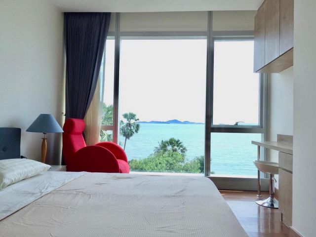 S03-0870 ให้เช่า The Palm wongamat beach Front Pattaya Direct Sunset Nice view 1 bed