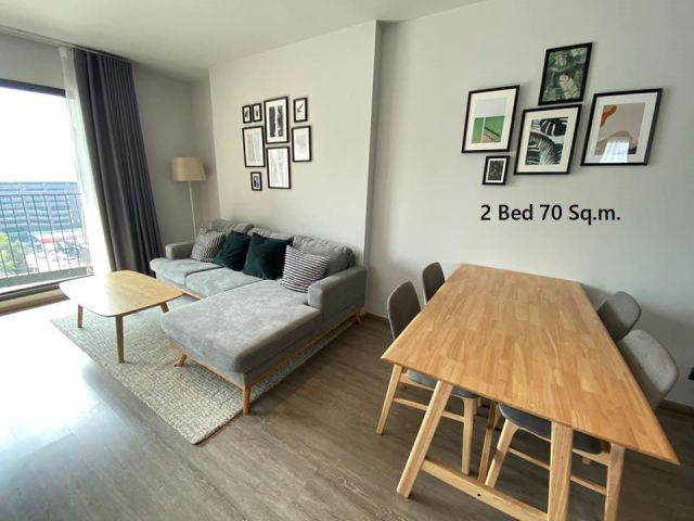 Rhythm Ekkamai for rent 2 bedrooms 2 bathrooms 70 sqm. rental 60,000 baht/month