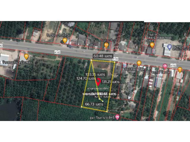 ขายที่ดินแปลงสวย อ.ดอนสัก เนื้อที่ 5 – 1 – 19.6 ไร่  ติดถนน 4 เลน เยื้องปั๊ม ปตท.ทางไปท่าเรือเฟอรี่  ราคาไร่ละ 3 ล้านบาท