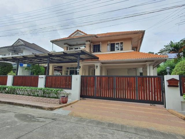 บ้านเดี่ยว 2 ชั้น #หมู่บ้านเพอร์เฟคเพลส รามคำแหง164 แถมเฟอร์บิวท์อิน จัดสวนสวย ร่มรื่น มีบ่อปลาบ้านสวย  คุ้มค่า
