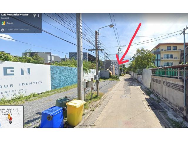 NT200 ขายที่ดิน460 ตรว สุขุมวิท101 ซอยปุณวิถี44 ติดโครงการ IDEN SUKHUMVIT 101
