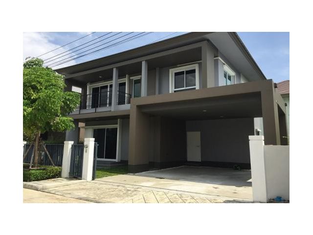 ให้เช่าบ้านเดี่ยว2ชั้นเนื้อที่ 50 ตร.ว 3 ห้องนอน 3 ห้องน้ำ  ติดถนนนครอินทร์ หมู่บ้านชวนชื่น แกรนด์ ราชพฤกษ์ พระราม5 ใกล