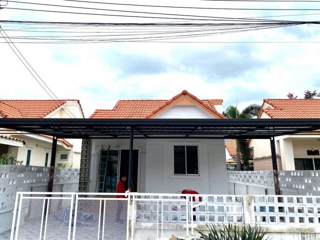 บ้านชั้นเดียว #หมู่บ้านนันทวัน10 รีโนเวทใหม่ ใกล้ มหาวิทยาลัยมหานคร สำนักงานเขตหนองจอก เปลี่ยนสุขภัณฑ์ใหม่ทั้งหมด