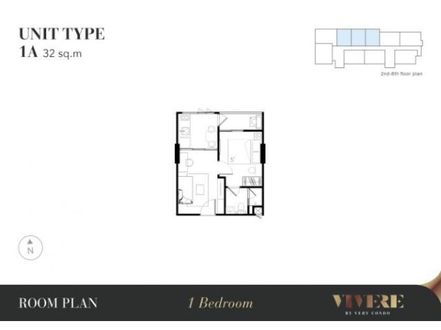Vivere Sukhumvit 72 ราคา 3,726,375 บาท ขนาด 47.95 ตารางเมตร 2bed exclusive