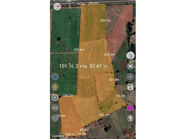 ขายที่ดินติดถนนเส้นสีคิ้ว-ชัยภูมิ ขนาด 101 ไร่เศษ